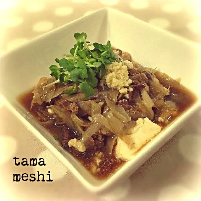 tama家のごぼうたっぷり肉豆腐|tamaさん