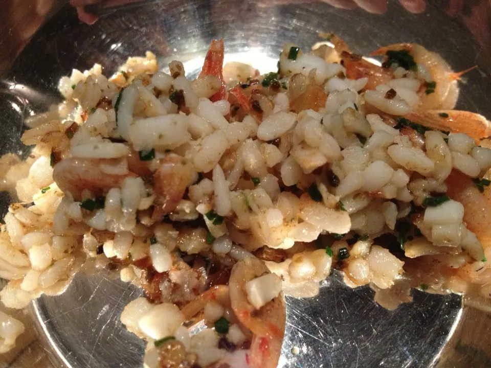 Chopped squid with Sakura shrimp|AmeSabさん