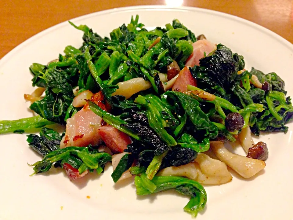 💋Spinach, Bacon & Mushroom💋|Earth Angelさん