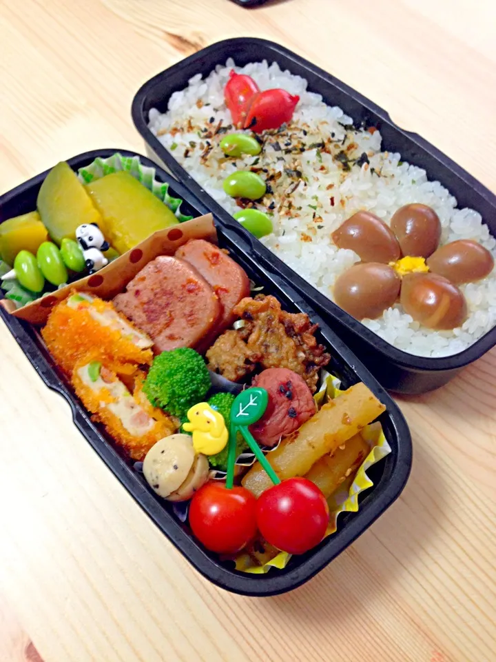 Snapdishの料理写真:8月9日カレ弁当⊂((・⊥・))⊃|ともさん