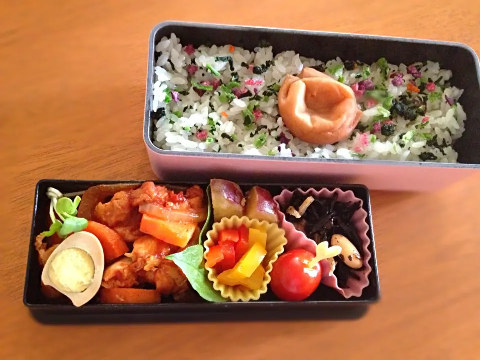 娘用お弁当 部活|タミままさん