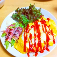 Snapdishの料理写真:オムライスプレート^_−☆|ユカさん