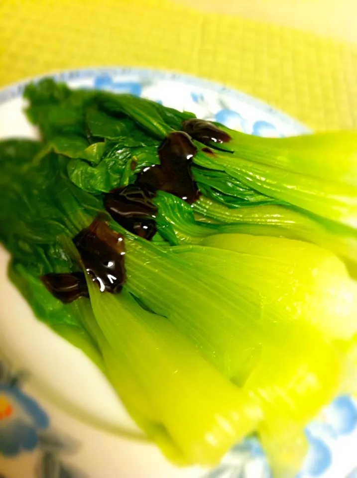 Bok choy with oyster sauce|Juliee ~ ジュリーさん