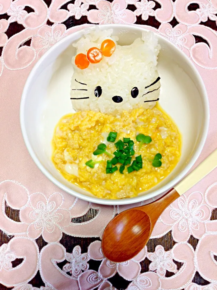 MAGOらんち キティーちゃんのたまご丼♪|富士子🍒🐰🍓さん