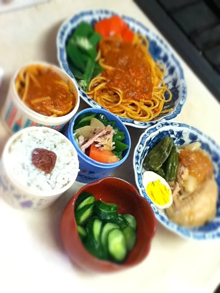 Today's lunch 今夜はでかけるのでJKランチ＆ディナープレート。|hoppycowさん