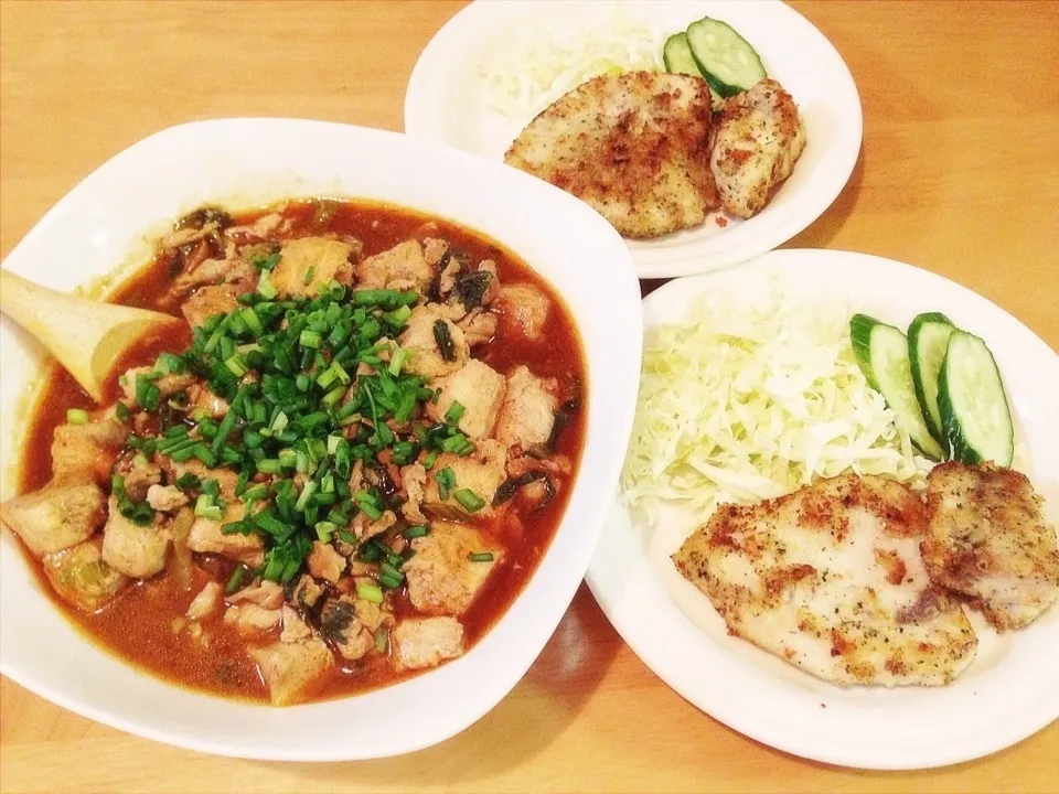 メカジキのハーブ焼き・麻婆豆腐|miho.tさん