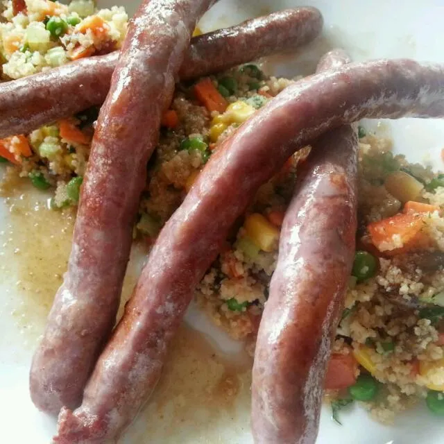 Couscous with Iberico sausages / Couscous met ibericoworstjes|Frank&Jolanda - Eteninbeeldさん