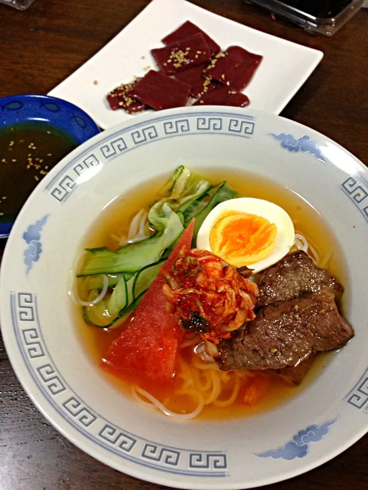 Snapdishの料理写真:韓国冷麺|marippeさん