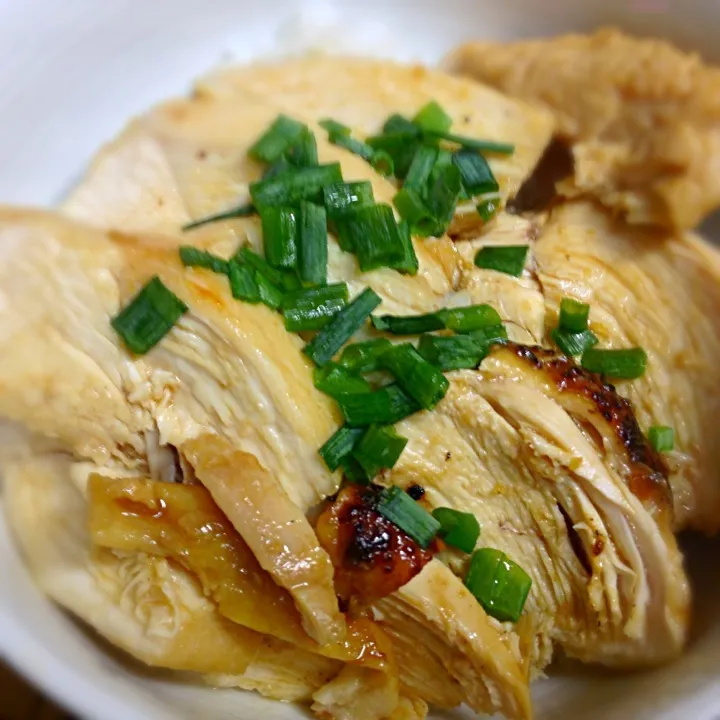 鶏胸肉の焼き鳥丼|マカロニ公爵さん