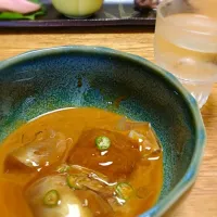 Snapdishの料理写真:イカのわたと14代の生酒|mye*さん