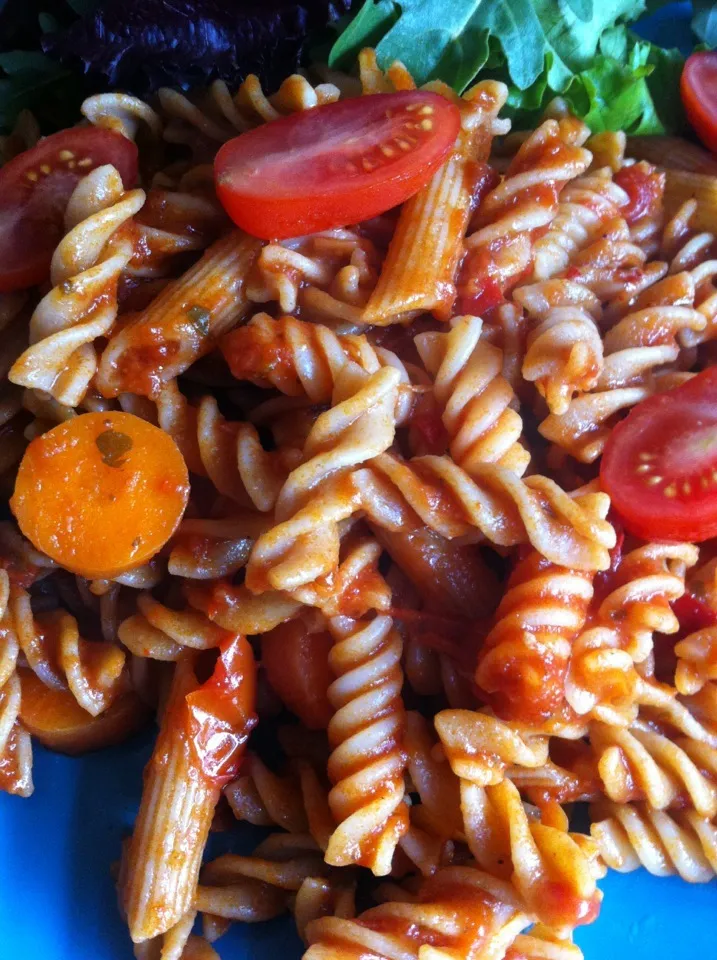 Pasta with carrots & tomatoes|Nick Hiderさん