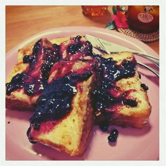 🍞 french toast w/ cassis jam 🍞|🌜 miaow 🌞さん