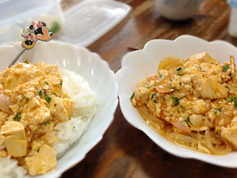 麻婆豆腐 &麻婆春雨꒰̬ˈ͕˂̵ ͜˃̶ʿ꒱ ̬ ̴ ·∗✩⃛|小林美緒さん