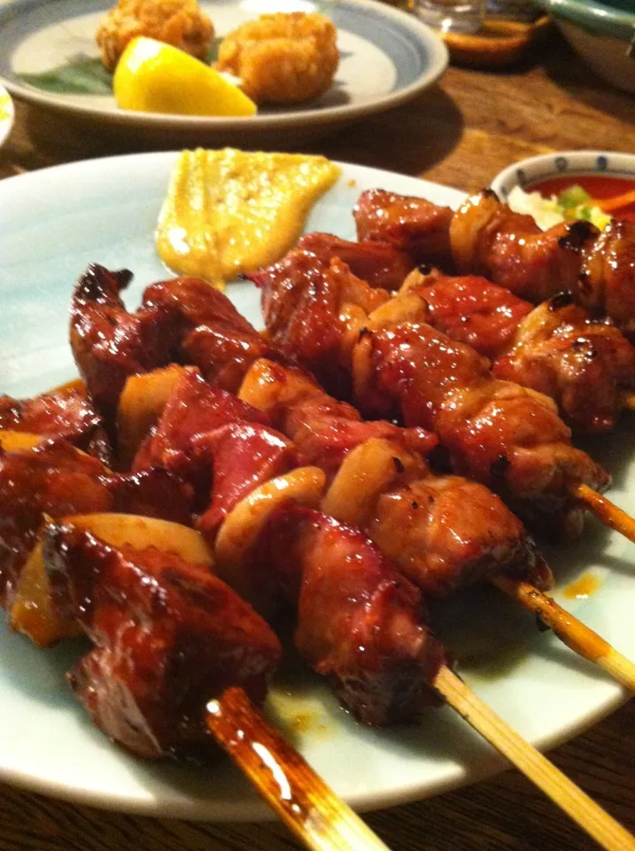 昨日食べた焼き鳥。豚肉なんだけど。|abe yoshiroさん