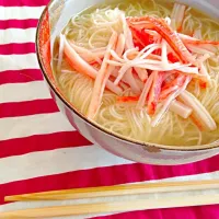 夏にぴったり♡さっぱり塩ぶっかけそうめん♡ごま油必須！|♡こっぺぱん♡さん