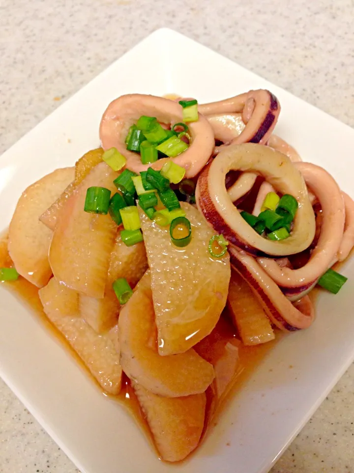 イカと長芋の煮物|めぐさん