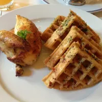 Chicken and waffles