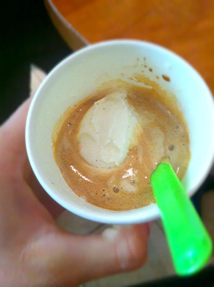 Snapdishの料理写真:Ice cream in espresso mmm|janelleさん