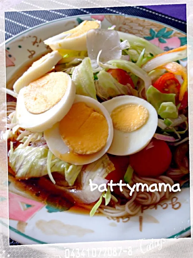 復帰第一作目 サラダ素麺〜☆battymamaのお昼ごはん〜☆8/11(日)☆|ばってぃーまま＠♪さん