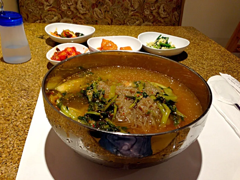 Korean radish leaves cold noodles soup|Liliyianさん