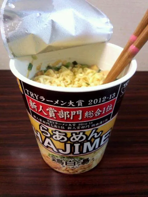 Snapdishの料理写真:らあめんHAJIME 鶏白湯|DEBUさん