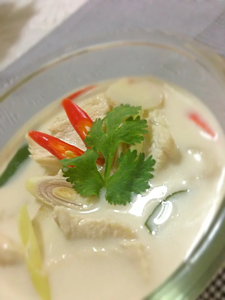 soup with chicken, galanga root and coconut 🍲 ( ต้มข่าไก่ )|🍴melody🍛🎶さん