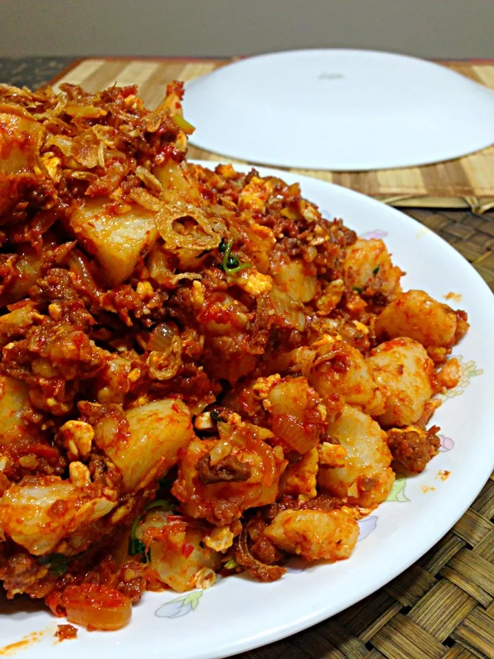 Snapdishの料理写真:Lontong Goreng Iman Dzafir|Mummy Masayuさん