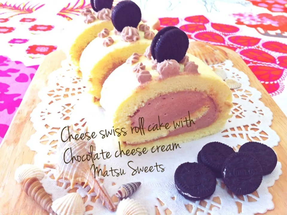 Cheese Swiss roll cake|Matsu sweetsさん