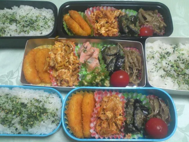 子どもたち＆オレ弁当8月12日|クッキングおやぢさん