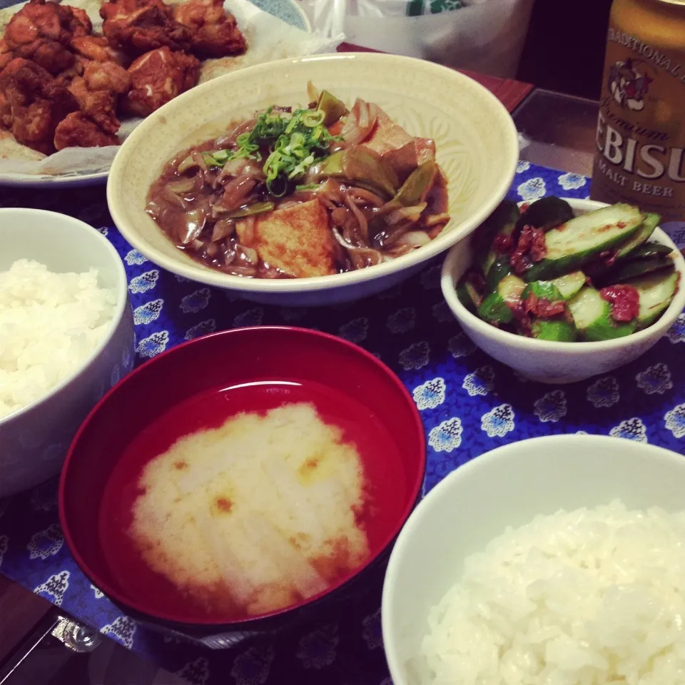 Snapdishの料理写真:25.8.12夜ご飯 唐揚げ|erikoさん