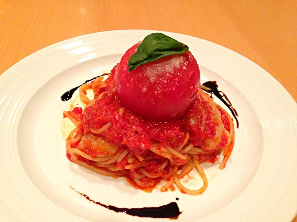 🍅丸ごとトマトのスパゲティ🍝|こいちさん