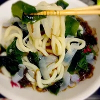 海藻とこんにゃくの冷うどん☆|ナリさん