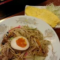 焼きチャンポンと明太オムレツ|きたむら さやかさん