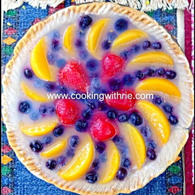 Rum Tart Eggs Custard with Fresh Strawberry, Blueberry, Peach jelly garnish on top|rie simsさん