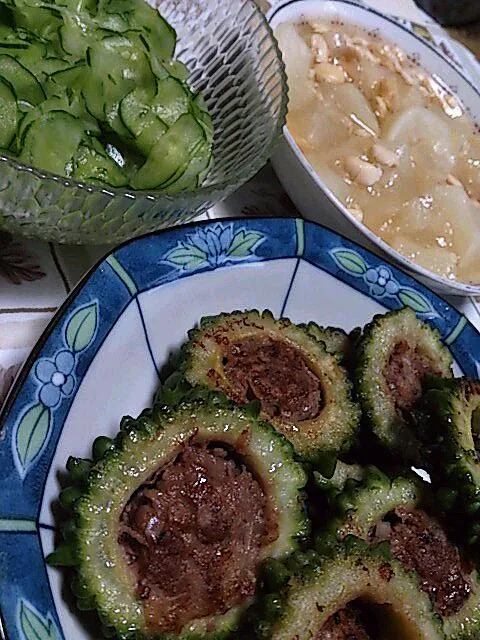 Snapdishの料理写真:瓜の仲間たちの食卓|mamaruさん