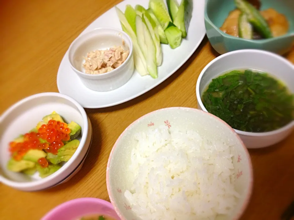 Snapdishの料理写真:あり合わせの晩ご飯|まりこさん