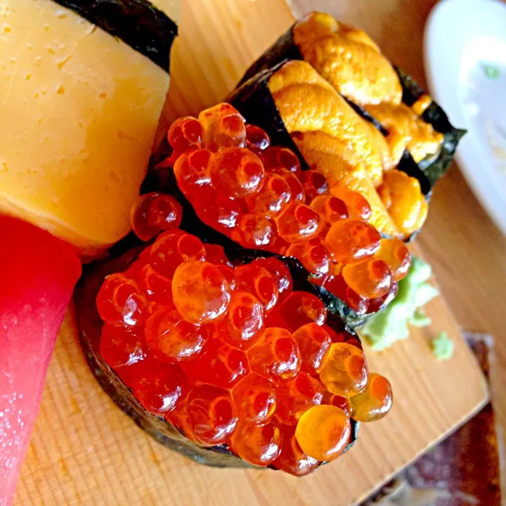 salmon roe n uni 😍|Lukkaew_Lkさん