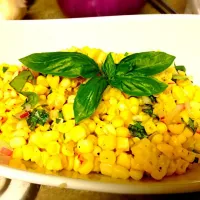 Basil corn salad|Ashley Benzieさん