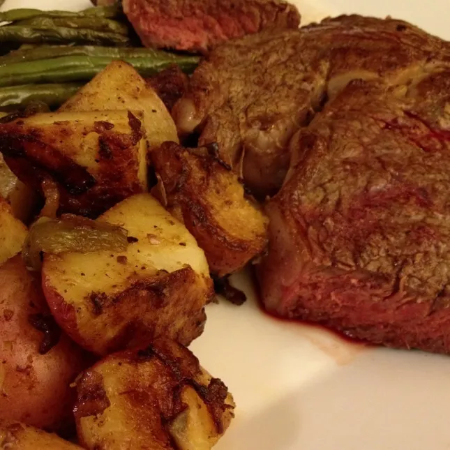 Steak Delmonico, String Beans and Redskin potatoes|Curt Chillさん