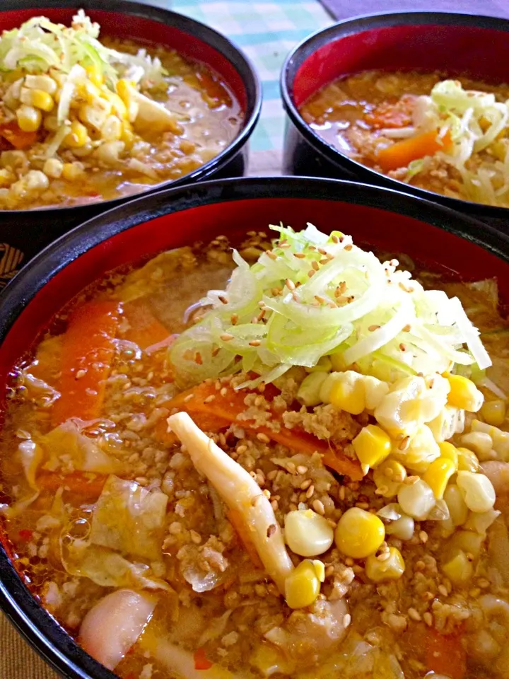 太麺味噌ラーメン♪|桃実さん