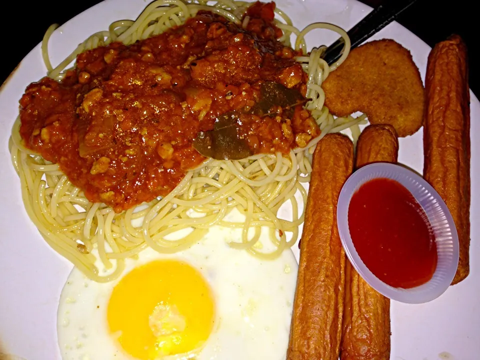 Spaghetti and nuggets|Misa miaooさん