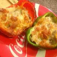 Snapdishの料理写真:PhillyCheesesteak Stuffed Peppers|Michelleさん