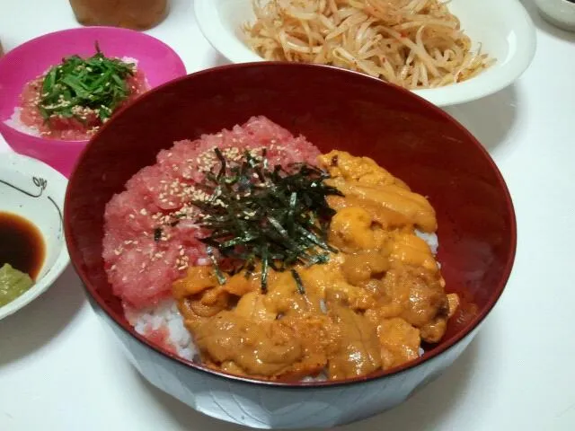 ﾈｷﾞﾄﾛとｩﾆ丼|ゅみっちさん