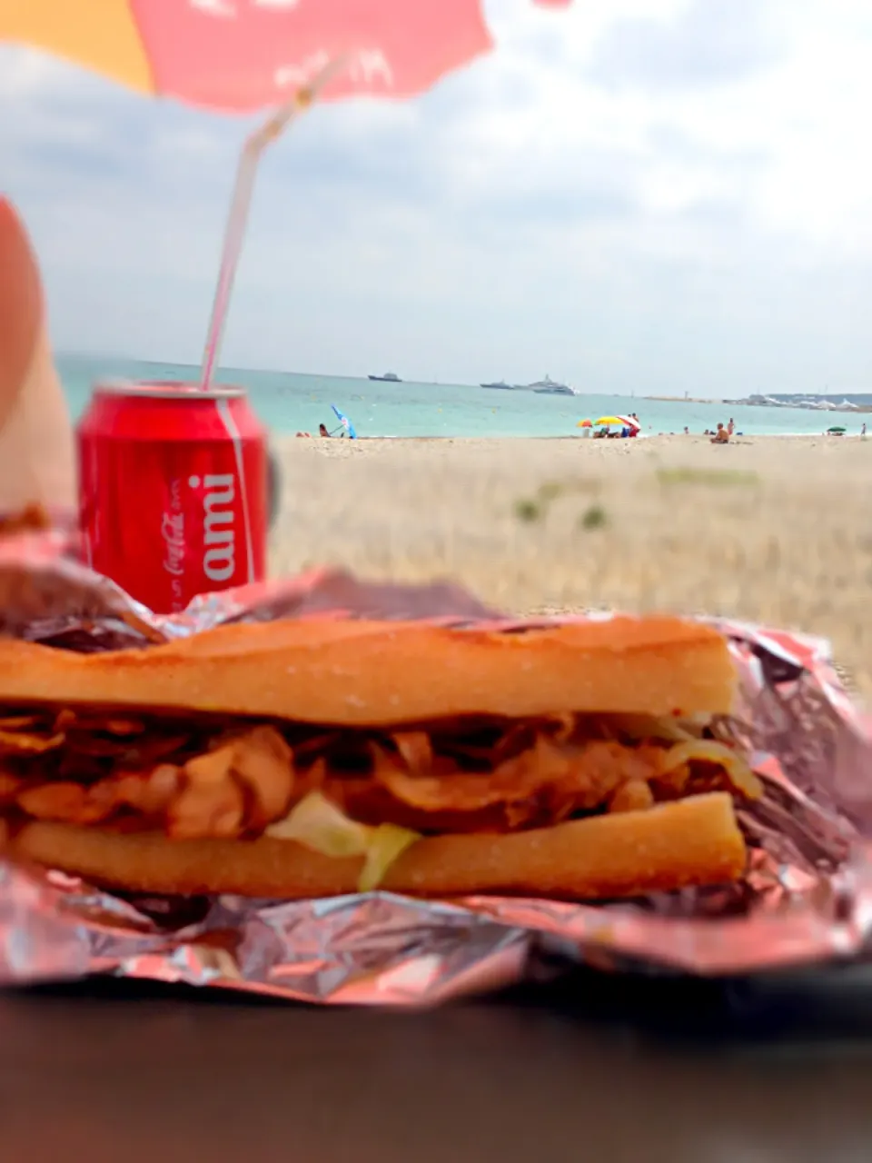 Panino Kebab On the Beach...Antibes, France|Tomoko Pratellesi Kurodaさん