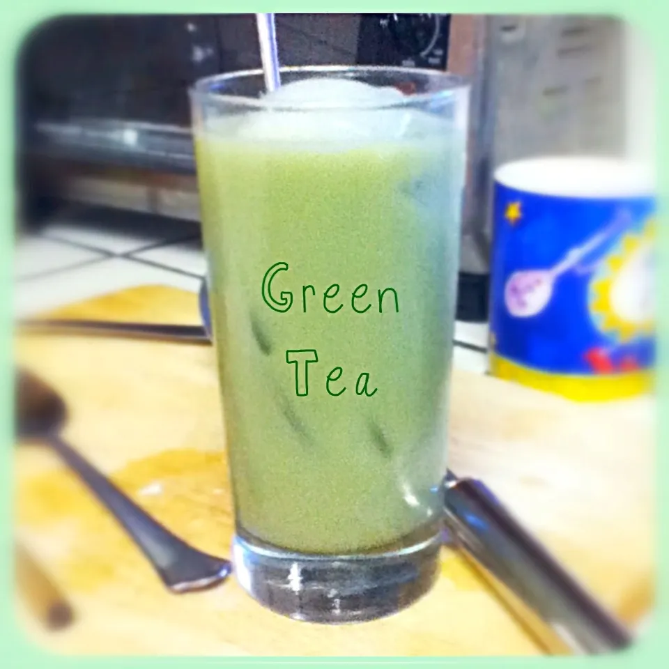 Green tea iced drink|Sai linさん