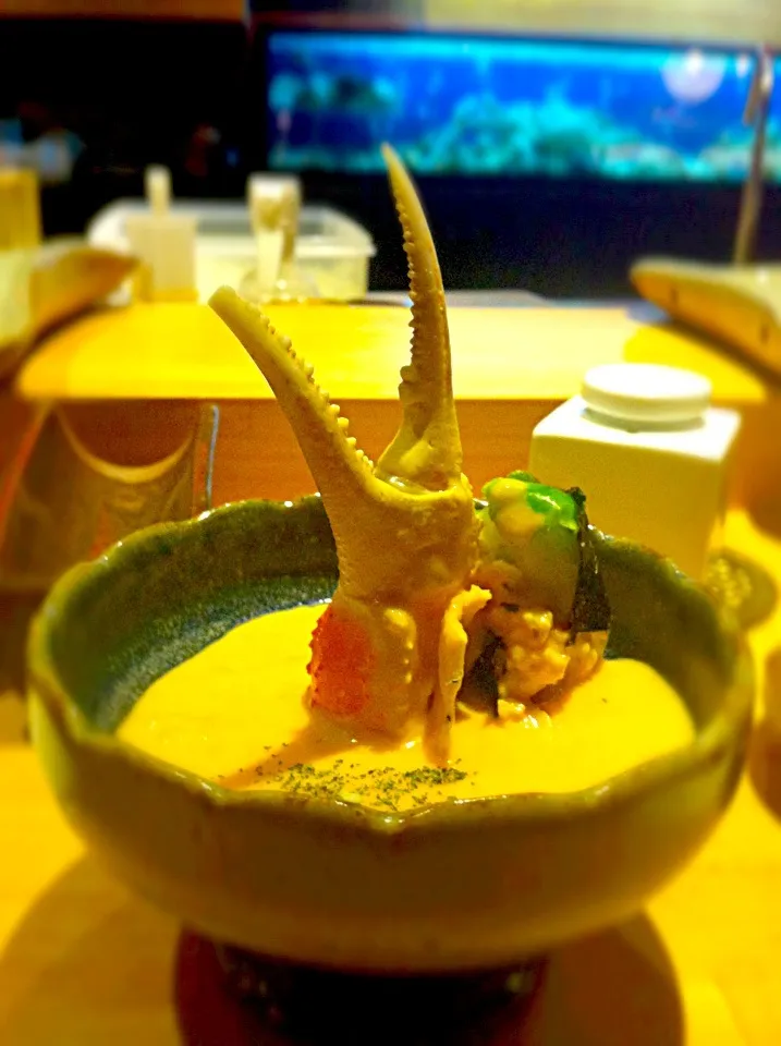 Snapdishの料理写真:Japanese cuisine/ Creamy thick soup with crab|Laetitia Kuoさん