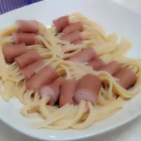 #hotdog #pasta #combination|!      새  다   ♥さん