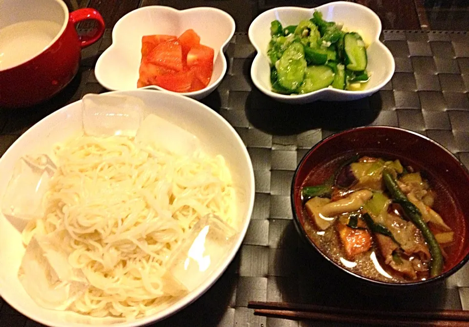 夏野菜たっぷり素麺！|いずみさん