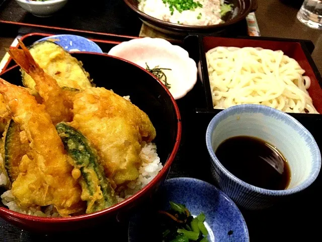 天丼 小とろろセット|ひろろーんさん