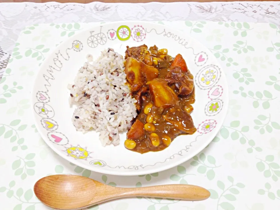 豚肉と大豆のカレー♪|かなさん